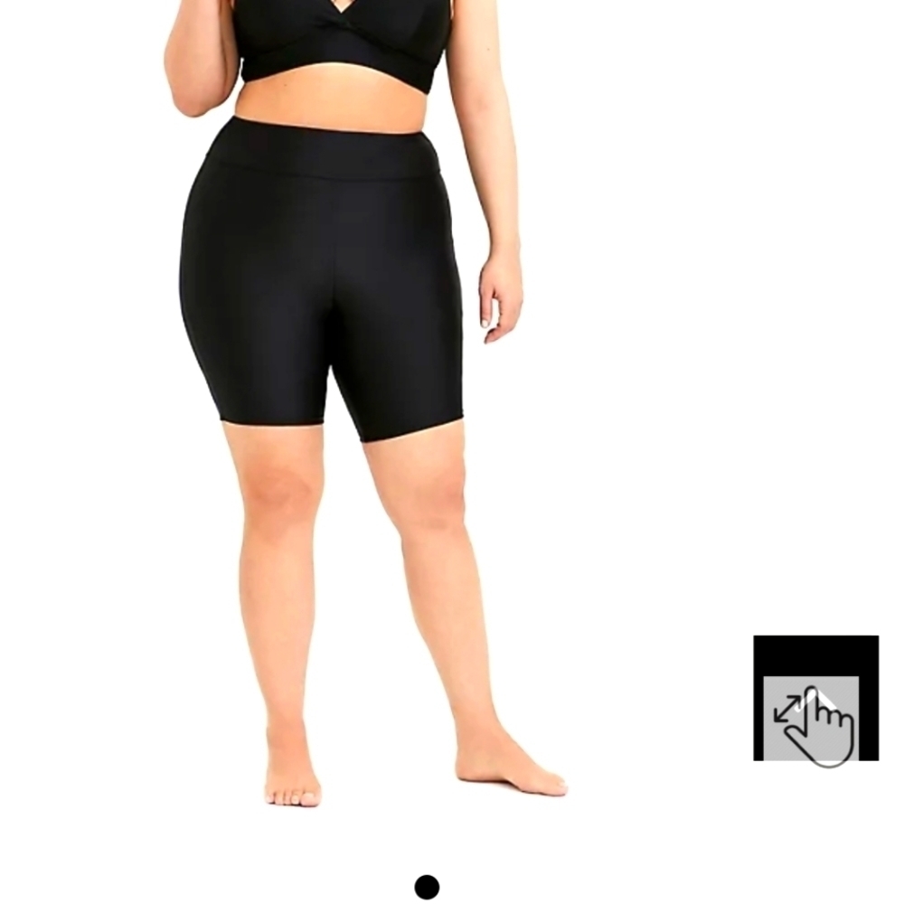 TORRID swim active high rise  9 INCH SWIM BIKE SHORT Torrid M/L fit like…